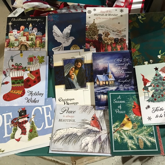 21 NEW Holiday Seasons Greeting Christmas cards large size, bonus generics - Picture 4 of 10